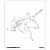 That's Crafty! 6.5ins x 7.5ins Stencil - Unicorn - TC7010