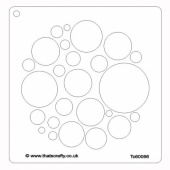 That's Crafty! 6ins x 6ins Stencil - Circle of Circles - TC60086