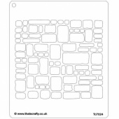 That's Crafty! 6.5ins x 7.5ins Stencil - Cobblestones - TC7024