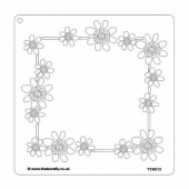 That's Crafty! 8ins x 8ins Stencil - Daisy Frame - TC8012