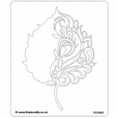 That's Crafty! 6.5ins x 7.5ins Stencil - Decorative Leaf - TC7007