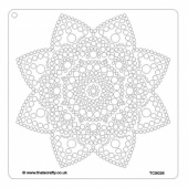 That's Crafty! 8ins x 8ins Stencil - Dot Mandala - TC8026