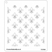 That's Crafty! 6.5ins x 7.5ins Stencil - Fleur de Lys - TC7030