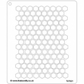 That's Crafty! 6.5ins x 7.5ins Stencil - Honeycomb - TC7021