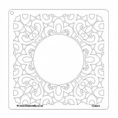 That's Crafty! 8ins x 8ins Stencil - Lace Background - TC8011