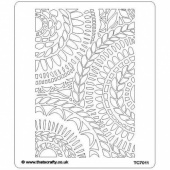 That's Crafty! 6.5ins x 7.5ins Stencil - Leaf Spirals - TC7011