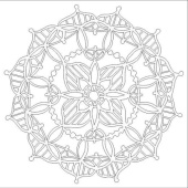 That's Crafty! 6ins x 6ins Mask - Mandala 8