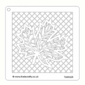 That's Crafty! 6ins x 6ins Stencil - Maple Leaf Net - TC60026