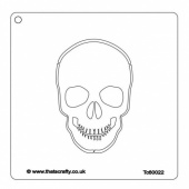 That's Crafty! 6ins x 6ins Stencil - Skull - TC60022