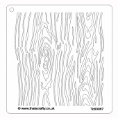 That's Crafty! 6ins x 6ins Mask - Tree Bark - TC60087