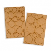 That's Crafty! Surfaces MDF Baubles Set