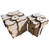 That's Crafty! Surfaces MDF Bow Boxes - Set of 2