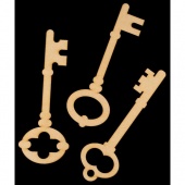 That's Crafty! Surfaces Large MDF Keys - Set of 3