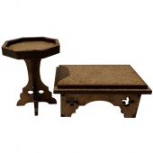 That's Crafty! Surfaces MDF Inside Story - Miniature Ottoman & Side Table