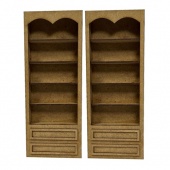 That's Crafty! Surfaces MDF Inside Story - Miniature Small Shelving Units x 2