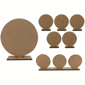 That's Crafty! Surfaces MDF Round Uprights - Pack of 7 assorted