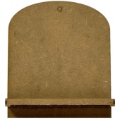 That's Crafty! Surfaces MDF Shelf Tag - Round Top