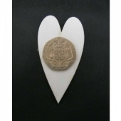 That's Crafty! Surfaces White/Greyboard Hearts - Pack of 12 - #1