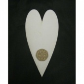 That's Crafty! Surfaces White/Greyboard Hearts - Pack of 12 - #5