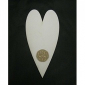 That's Crafty! Surfaces White/Greyboard Hearts - Pack of 12 - #5