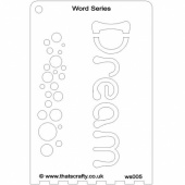 That's Crafty! Word Series Stencil - Dream - WS005