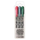 Tim Holtz Distress Pearlescent Crayon Set - Holiday #1