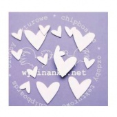 Wycinanka Chipboard - Hearts